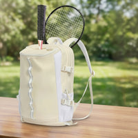 Water-Resistant Racket Backpack with Shoe Compartment Multifunctional Racket Backpack Reflective Badminton Bag with Shoe Compartment Padded for Travel