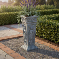 Cross Memorial Flower Vase Long-Lasting Grave Flower Vase Solar Powered