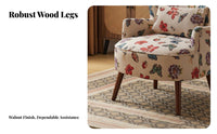 Floral Print Armchair Timeless Rural and Design Accentuate Chair Vintage Design Comfy and Ergonomic Designive