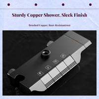 Brass thermostatic rainfall shower