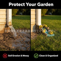 Creative Bird Downspout Decor Resin Craft Rainwater Divider for Garden Landscape