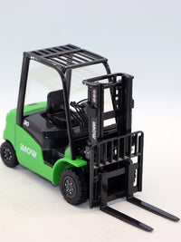 1:24 Alloy Forklift Model with Pallet and Pedal, Diecast Toy