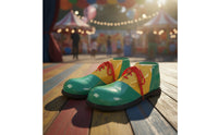 Oversized Clown Shoes Jumbo Carnival Clown Shoes Glossy Shiny for Clowns, Performers, Cosplayers, Stage Shows, Halloween