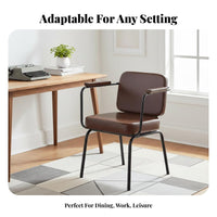 Upholstered Industrial Armchair Skin-Friendly Textile for Office, Bedroom