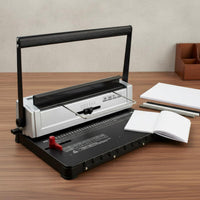 34 Hole Paper Puncher Compact Design Double Loop Wire Binder Construction Wire Binding Machine for Teachers