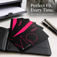 Custom PVC Plastic Membership VIP Loyalty Cards - Frosted, Waterproof (Box of 100)