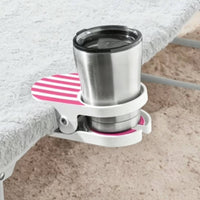 Clamp-on Cup Holder Within Reach Clamp Cup Holder Space Saving for Furniture Rim