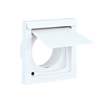 Outdoor Exhaust Cap Square Frame Hinged Flap Dryer Vent Cover