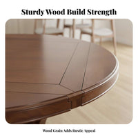Expandable Design Extendable Square-tocircular table two-in-single Shape Household Furniture Space-Saving Folding Leaves for Apartment Dwellers, Small Families, Homeowners, Dining Room, Kitchen