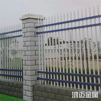 Cast Aluminum Wall Fence Road Guardrail with Four Horizontal Bars