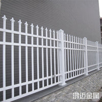 Cast Aluminum Wall Fence Road Guardrail with Four Horizontal Bars