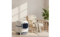 Pull-out Automatic Litter Box Low-Entry Enclosed Litter Box Large Pet Furniture for Apartment