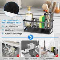 Detachable Sponge Rack for Kitchen Sink Edge, Countertop Storage Rack
