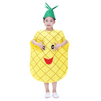 Children's Fruit and Vegetable Costume for Kindergarten Performance and Halloween Pumpkin Stage Outfit