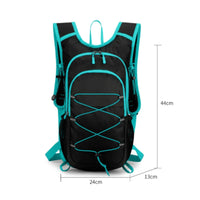 Multi-Pocket Design Cycling Backpack Multiple Pockets Hiking Daypack Reflective Strips Lightweight Sports Rucksack Leak-Proof for Hikers, Travel