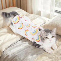 Cat Recovery Suit and Sterilisation Suit, Full Body Sleeveless Post Surgery Protector with Fasteners, Anti Licking Pyjamas for Recovery