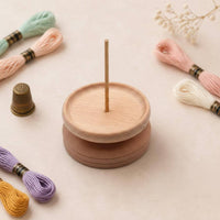 Manual Thread Spool Rack Handmade Wooden Spool Holder Tangletangle-Resistant