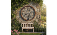Branch Wall Art Antique Look Metal Tree Wall Decor Gift Idea for Garden, Patio