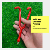 Fishing Rod Hook, Carbon Steel, 8mm Universal, Sturdy
