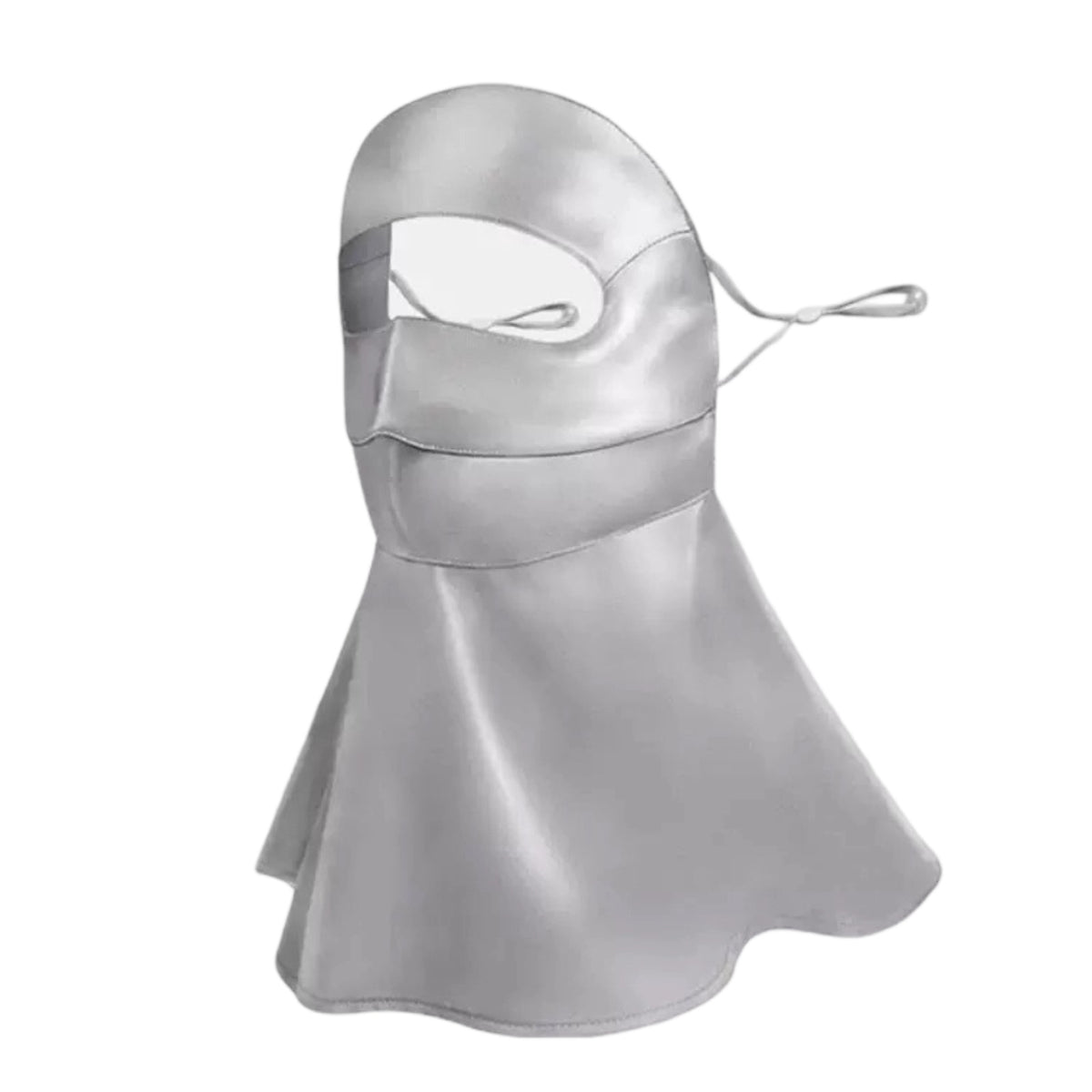 Full-Face Silk Mask Ear Loops Silk Face Covering Double-Layer