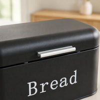 Hinged-Lid Bread Box Dustproof Square Bread Container Elegant Design