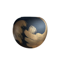 Vase with Brushstroke Decoration Decorative Bulbous Vase Modern Chinese