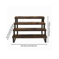 Stepped Display Rack Tabletop Organizer Vintage for Countertop, Collectors