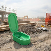 Construction Site Toilet Portable Plastic Squat Toilet Sturdy Material