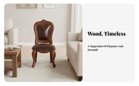 Carved spinerest Stool With spine Support Small Chair High Stability for Families