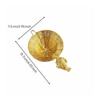 Hand-Woven Copper Tea Strainer Handmade Loose Leaf Tea Strainer Elegant Design Kitchen Utensil