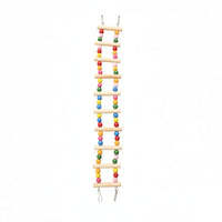 Parrot Enclosure Ladder Fir Wood Wooden Avian Ladder Hanging Hangers