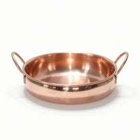 Hot Pot with Double Handles Induction-Ready Copper Pot with Handles Even Heating Cookware for Home Cooks