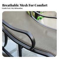 Rocking Lounger Ergonomic Design Rocking Chair Modern Aesthetic Includes Headrest Pillow for Adults, Seniors, Balcony