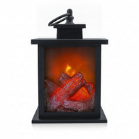 Electric Fireplace Lantern Flameless Fireplace Lantern No Heat Simulated Logs