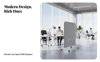 Noise Reduction Rolling Wave-Shaped Sound Barrier Mobile Design Acoustic Screen Decorative Movable Partition for Interior Designers, Architects, Facility Planners, Library, Lobby, showcase venue Hall