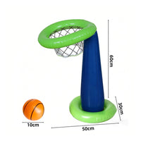 Great Gift Idea Inflatable Basketball Hoop Sturdy Base PVC Basketball Frame Balls and Pump Included for Adults, Outdoor, Party