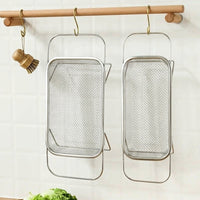 Stainless Steel Colander and Retractable Sink Basket, 2-Tier Over Sink Kitchen Sink Colander Fine Mesh Basket Extendable for Vegetables Fruits