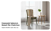 Cane Rear Side Chair Stackable Home Seating Vintage Design Long-Lasting for Homeowners, Restaurant Owners, Kitchen