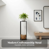 Metal Plant Stand Space Saving Potted Plant Holder Heavy Duty for Indoor
