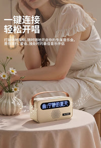 话筒无线音响一体麦克风唱歌全民蓝牙音箱家用家庭ktv显示歌词