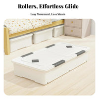 Rolling Underbed Drawer with casters Rolling Flat container particleresistant for Under Bed