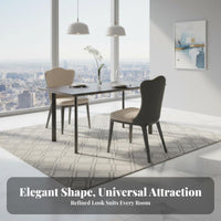 Upholstered Dining Chair Modern Design Curvedsupport Dining Chair Ergonomic Supportrest Gilded Legs for Adults, Restaurant