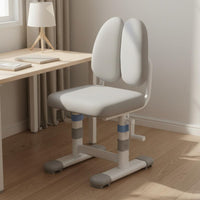 Posture Correcting Writing Chair Support Adjustable Student Desk Chair Footrest for Students, Home