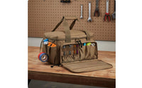 Large Capacity Tool Bag Long-Lasting Construction Multi-Pocket Tool Bag Wide Mouth Opening Padded Handle for Electricians, Handymen