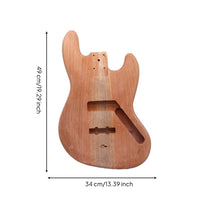 Jazz-Type Bass Body Planed Wood Glued for Luthier