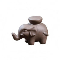 Elephant Teapot Lid Holder Small Teapot Lid Stand Figurine Pet Figurine Decorative Home Decor
