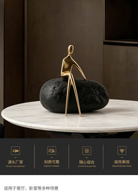 Modern Minimalist Figure Sculpture Art Decor for Sales Office, Hotel, Bedside, Entryway, Living Room