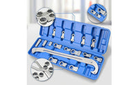 13-Piece Engine Belt Wrench Tool Kit Chrome Vanadium Steel Pulley Wrench Set with Sockets Universal Ribbed Belt Tool Kit Special for DIYers