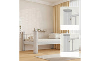 Foundation Bed with Boards No Box Spring Needed Metal Bed Frame Sturdy Steel Furniture for Students, Adults, Bedroom, Dorm Room, Apartment
