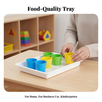 Rectangular cafeteria Plate long-lasting Serving Platter multipurpose for Kindergarten